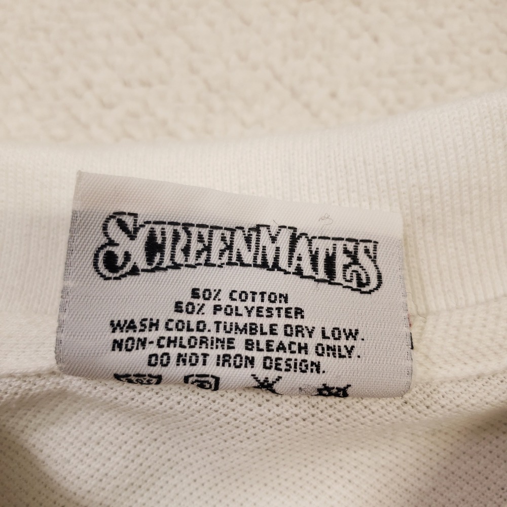 Great American Originals Polo Shirt Mens Medium White Swift Airplane Vintage USA - Picture 4 of 9